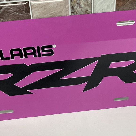 Polaris RZR Purple License Plate - Picture 3 of 5